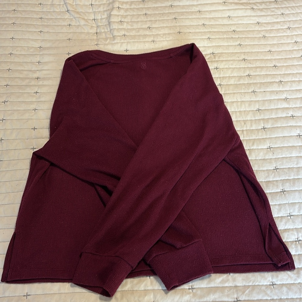 Victoria's Secret Burgundy Pajama Set - Picture 5 of 7